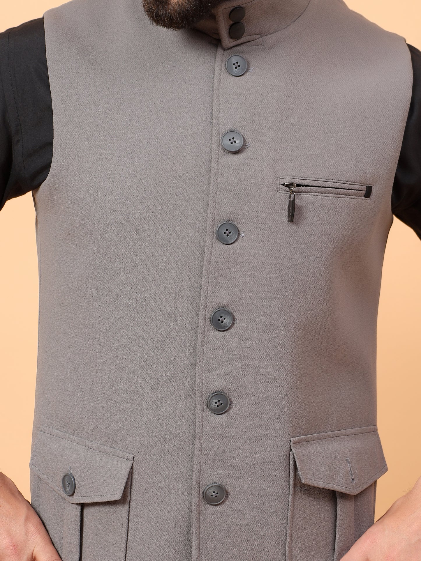 Elegant Grey Waistcoat