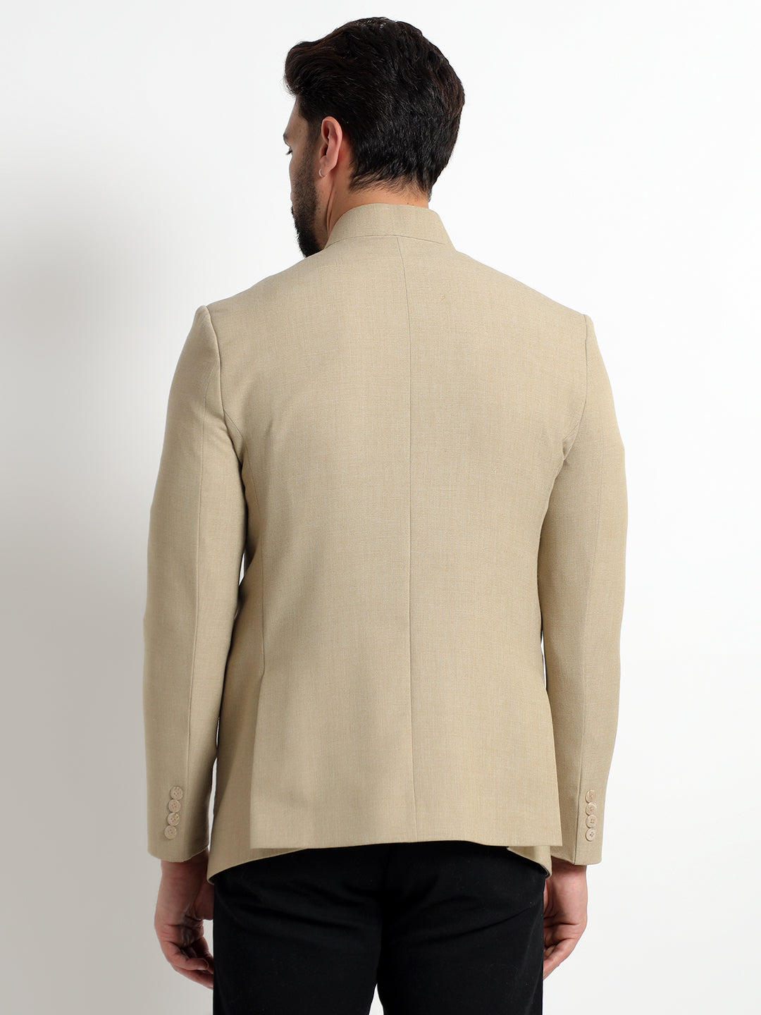 Beige Safari Nehru Jacket