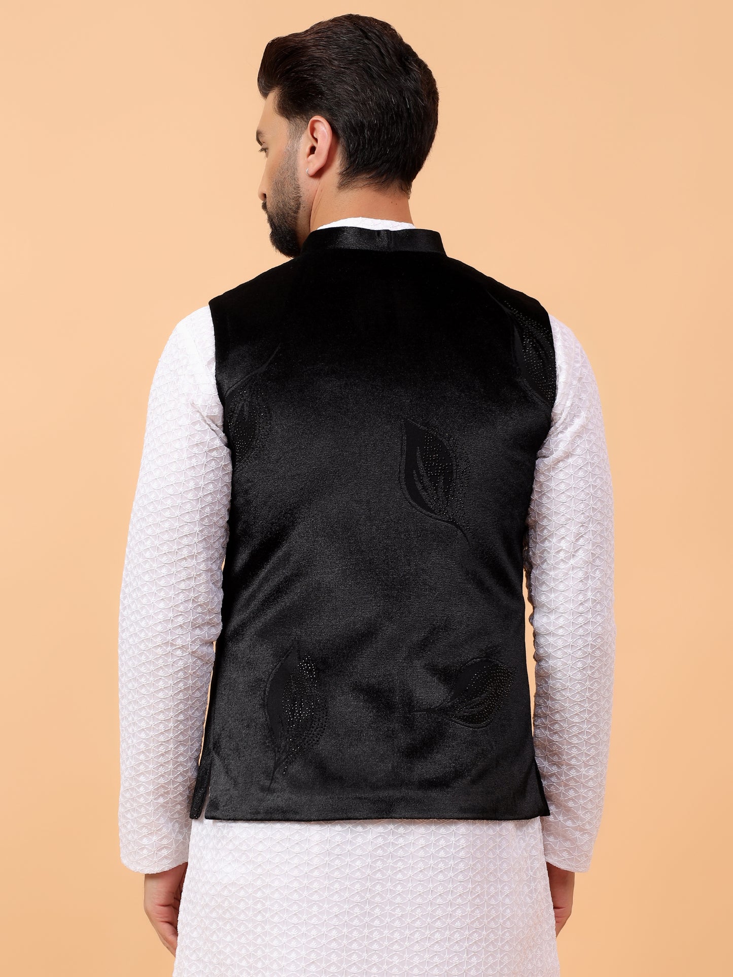 Velvet Black Nehru Jacket