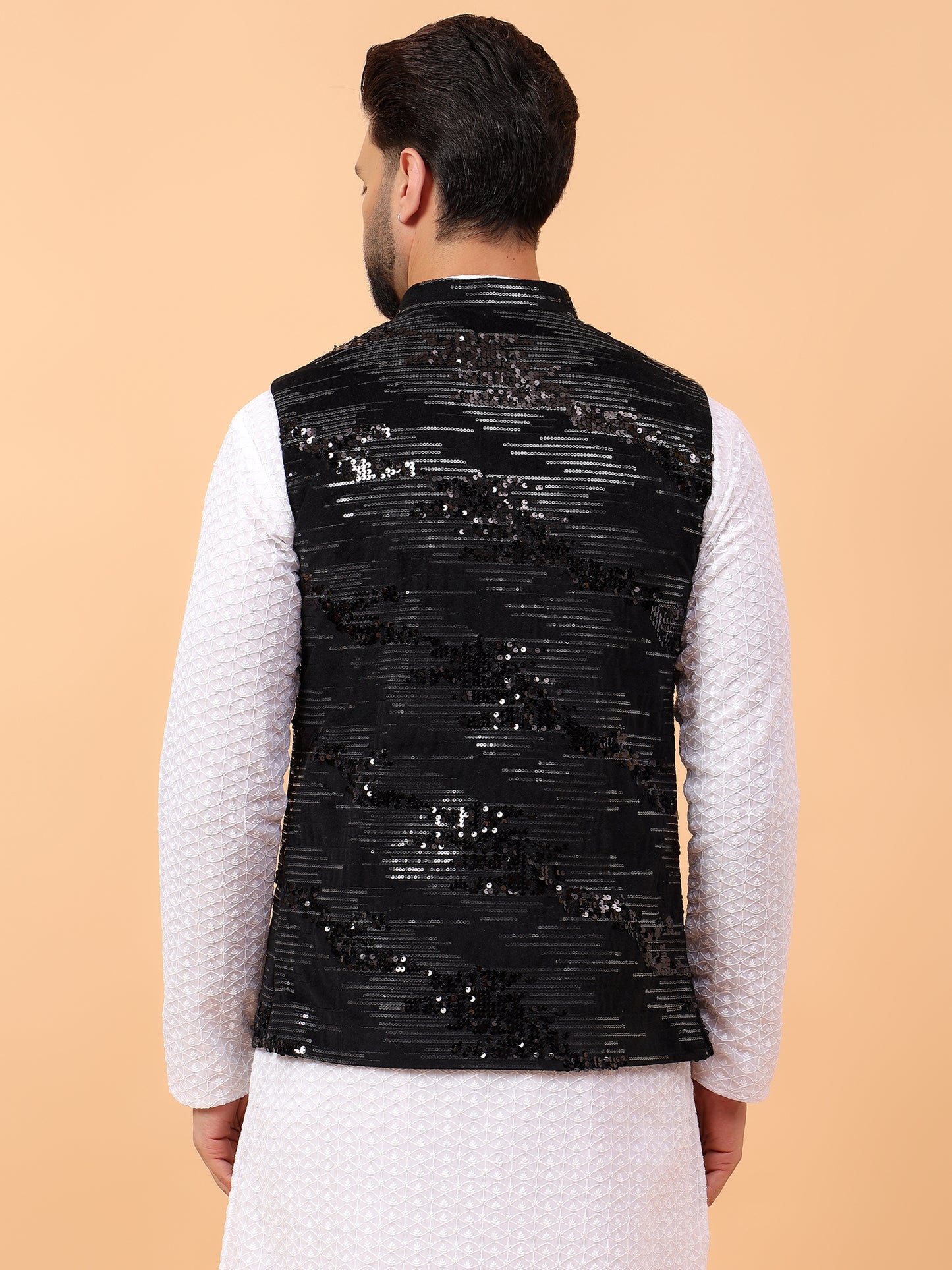 Black Velvet Nehru Jacket