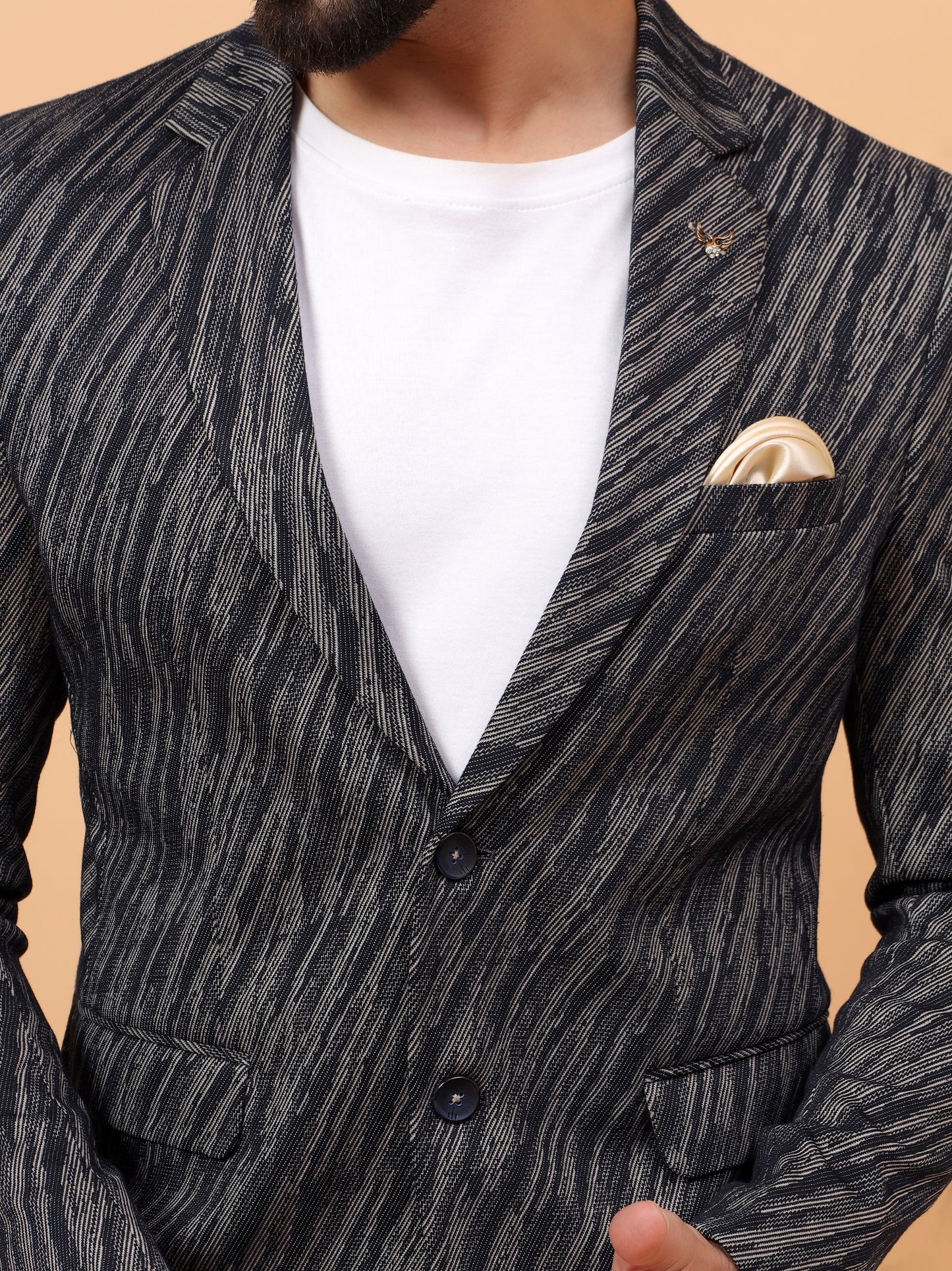 Black & White Printed Blazer