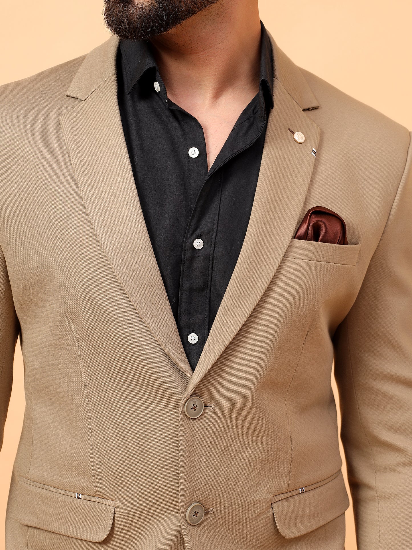 Stylish Dark Beige Blazer