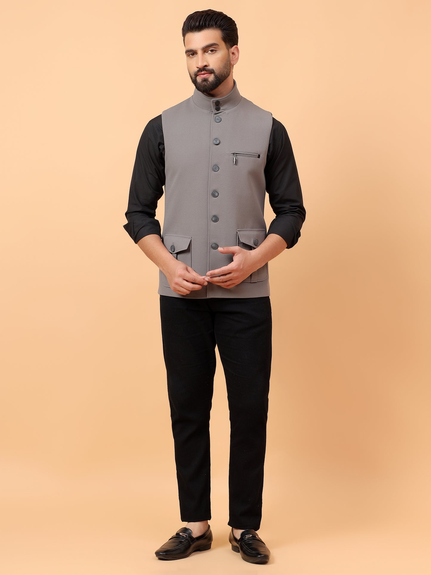 Elegant Grey Waistcoat