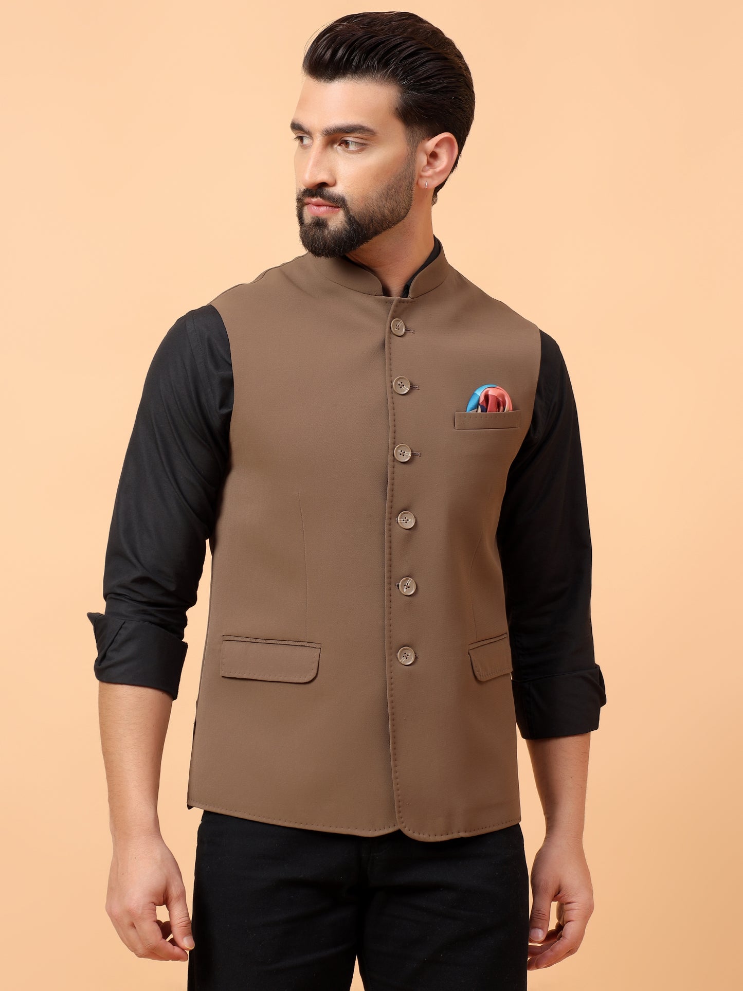 Dark Beige Waistcoat