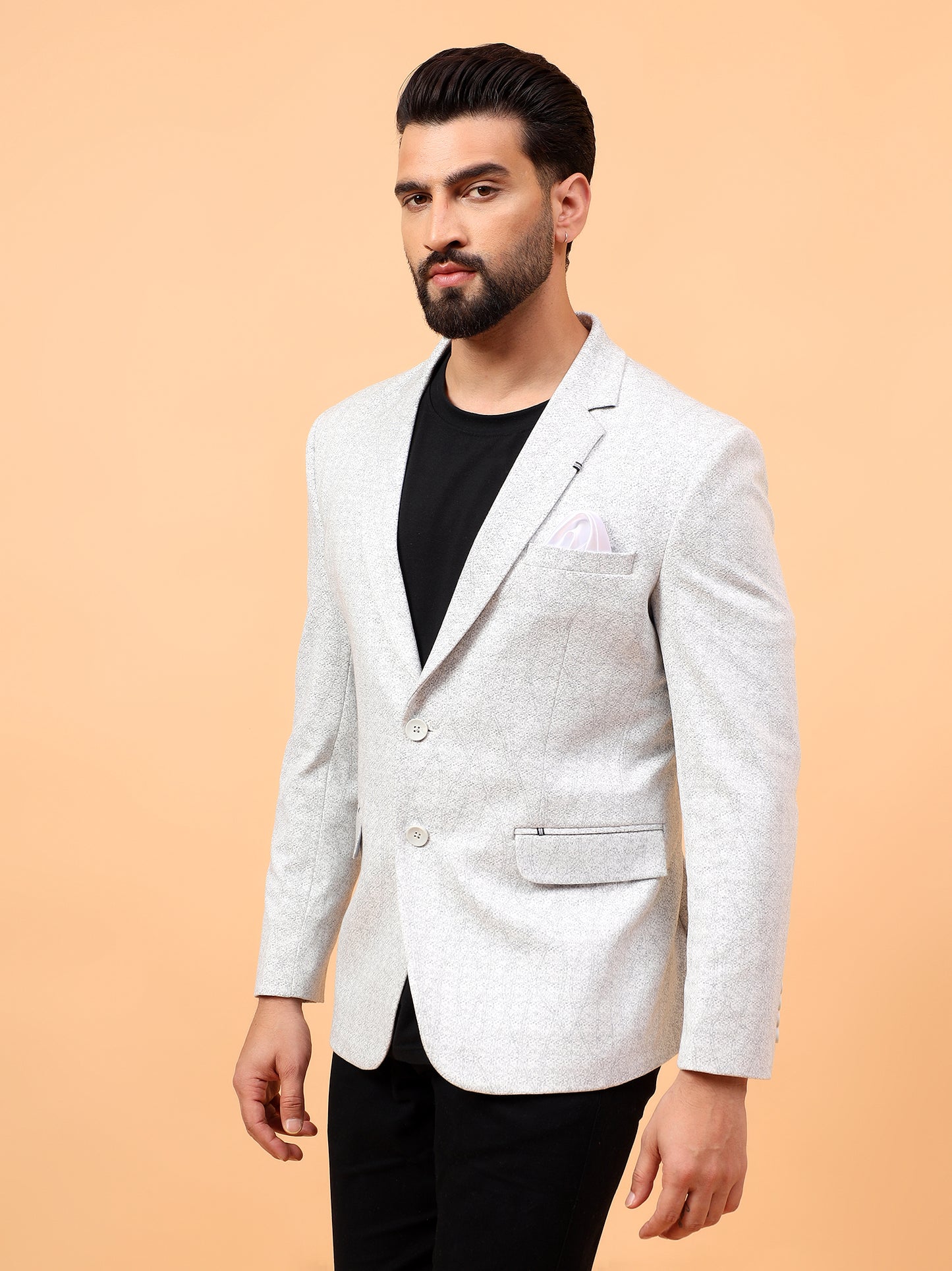 White Hosiery Blazer