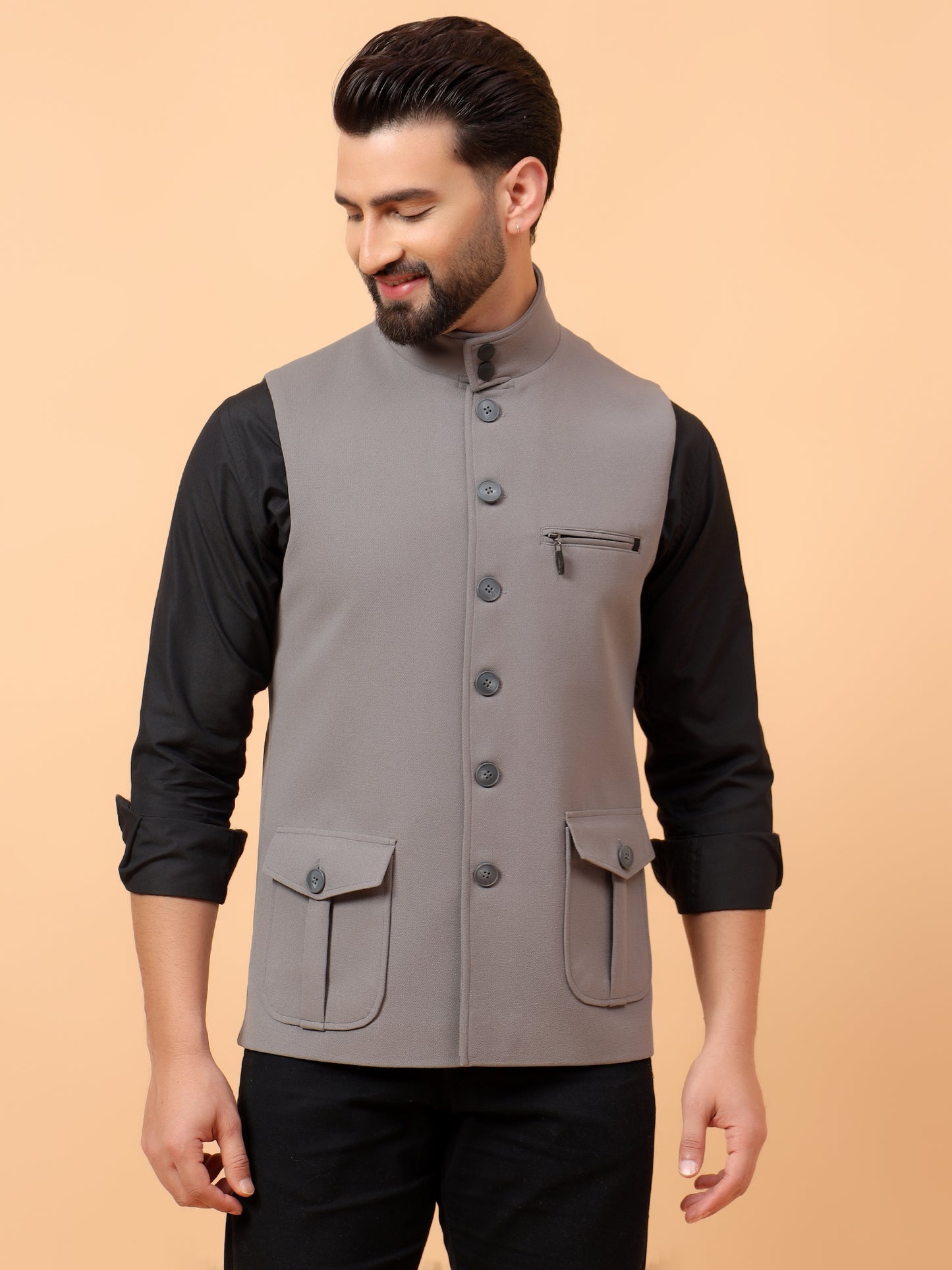 Elegant Grey Waistcoat