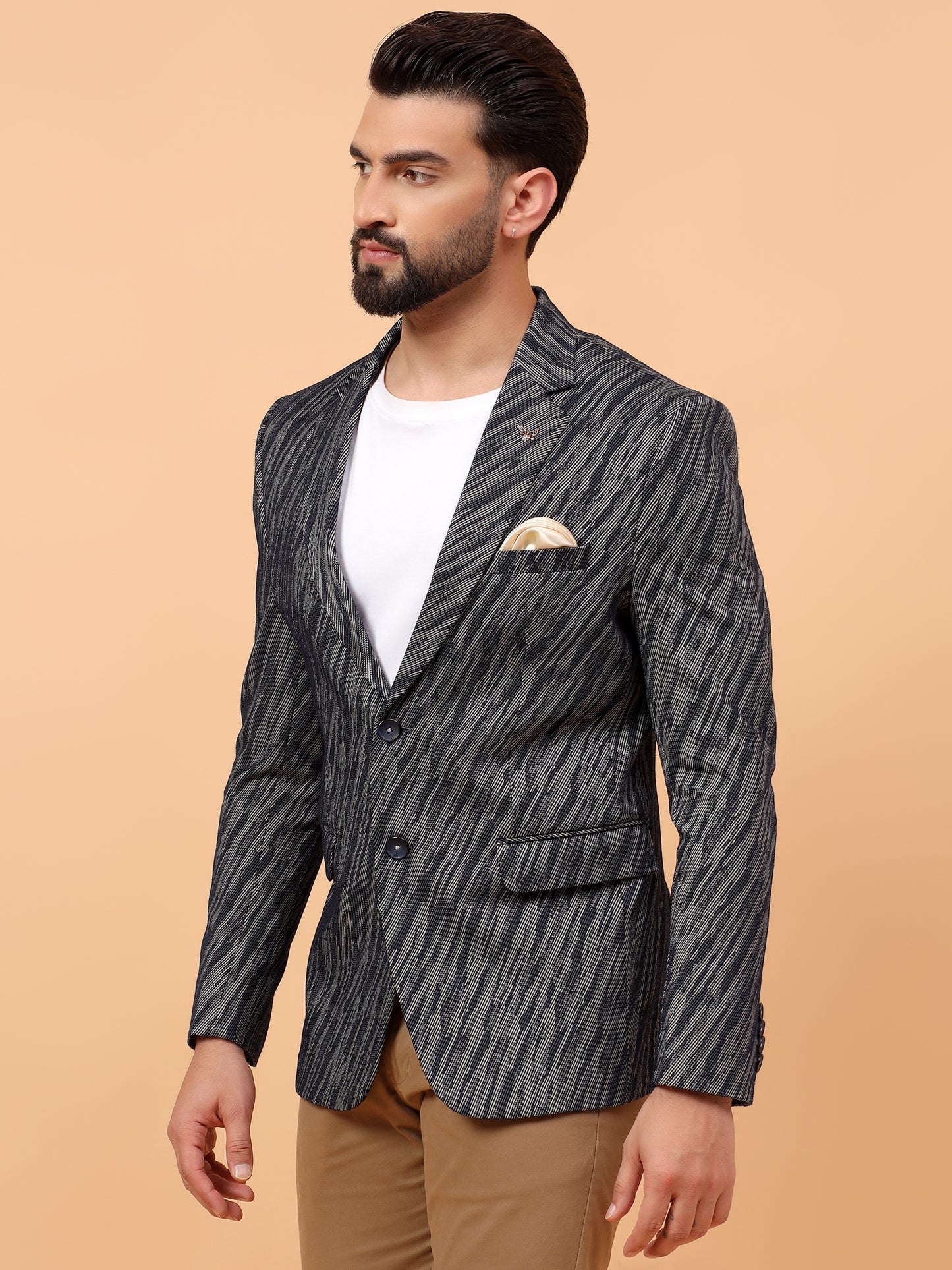 Black & White Printed Blazer