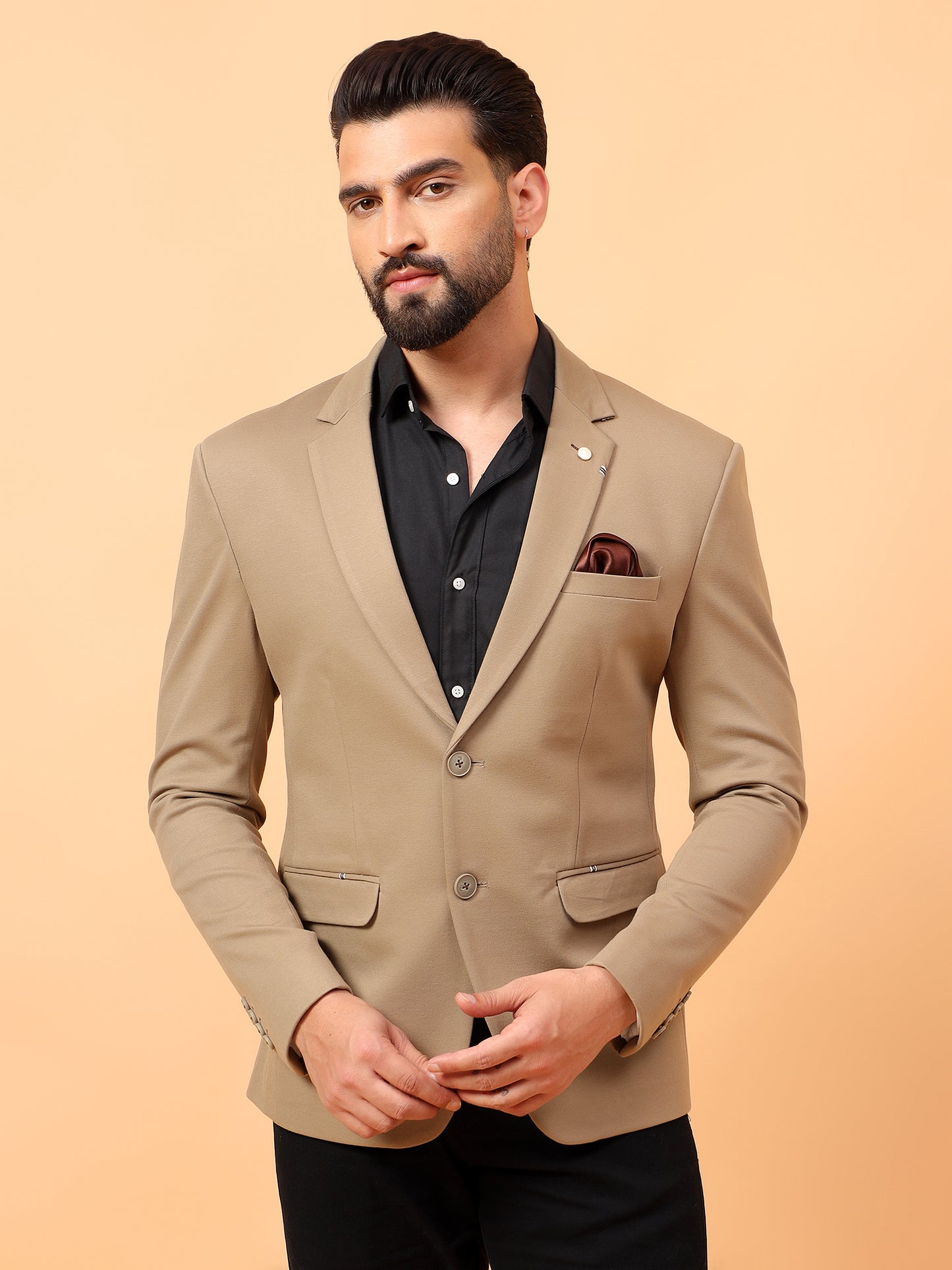 Stylish Dark Beige Blazer