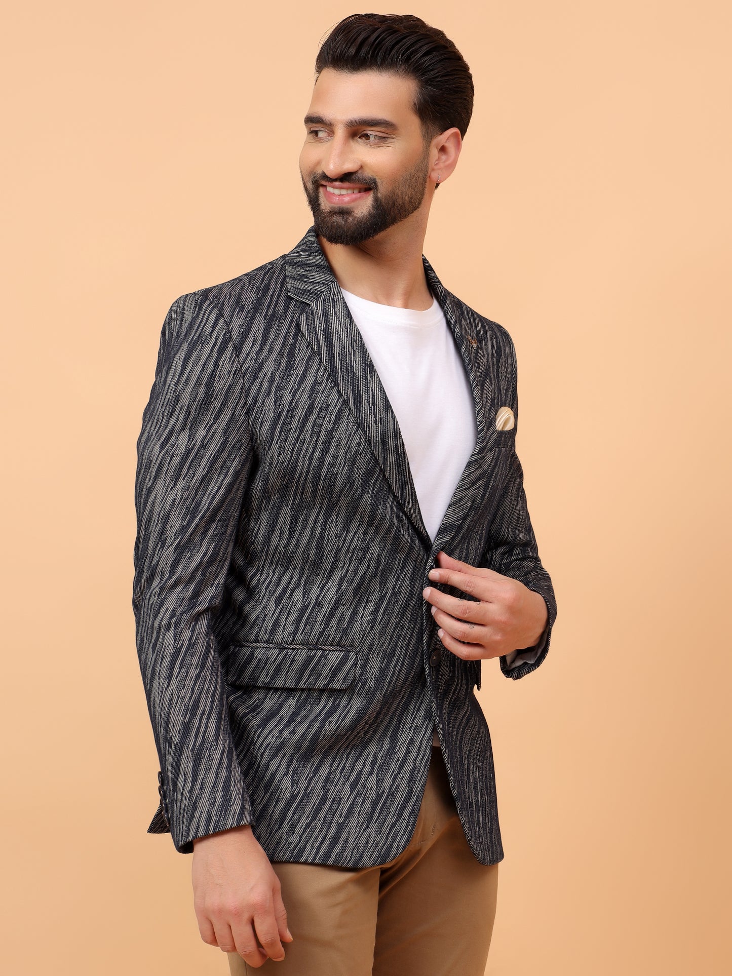 Black & White Printed Blazer