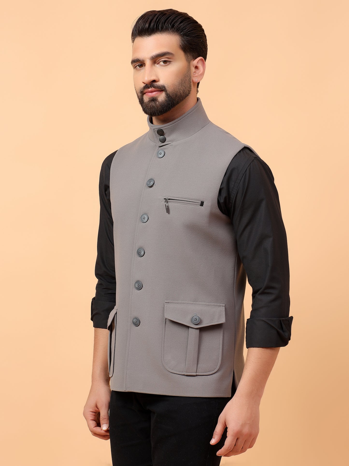 Elegant Grey Waistcoat