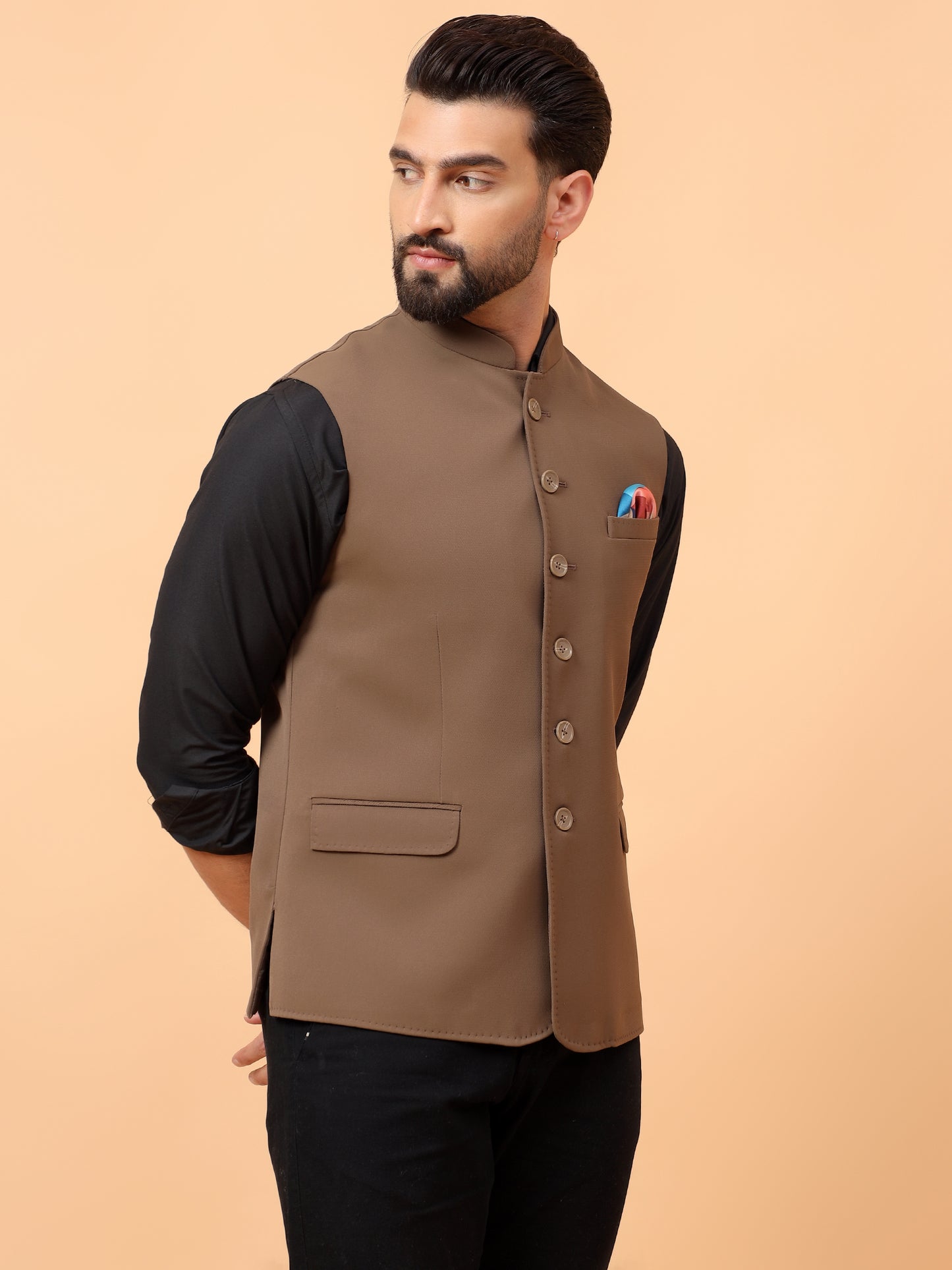 Dark Beige Waistcoat