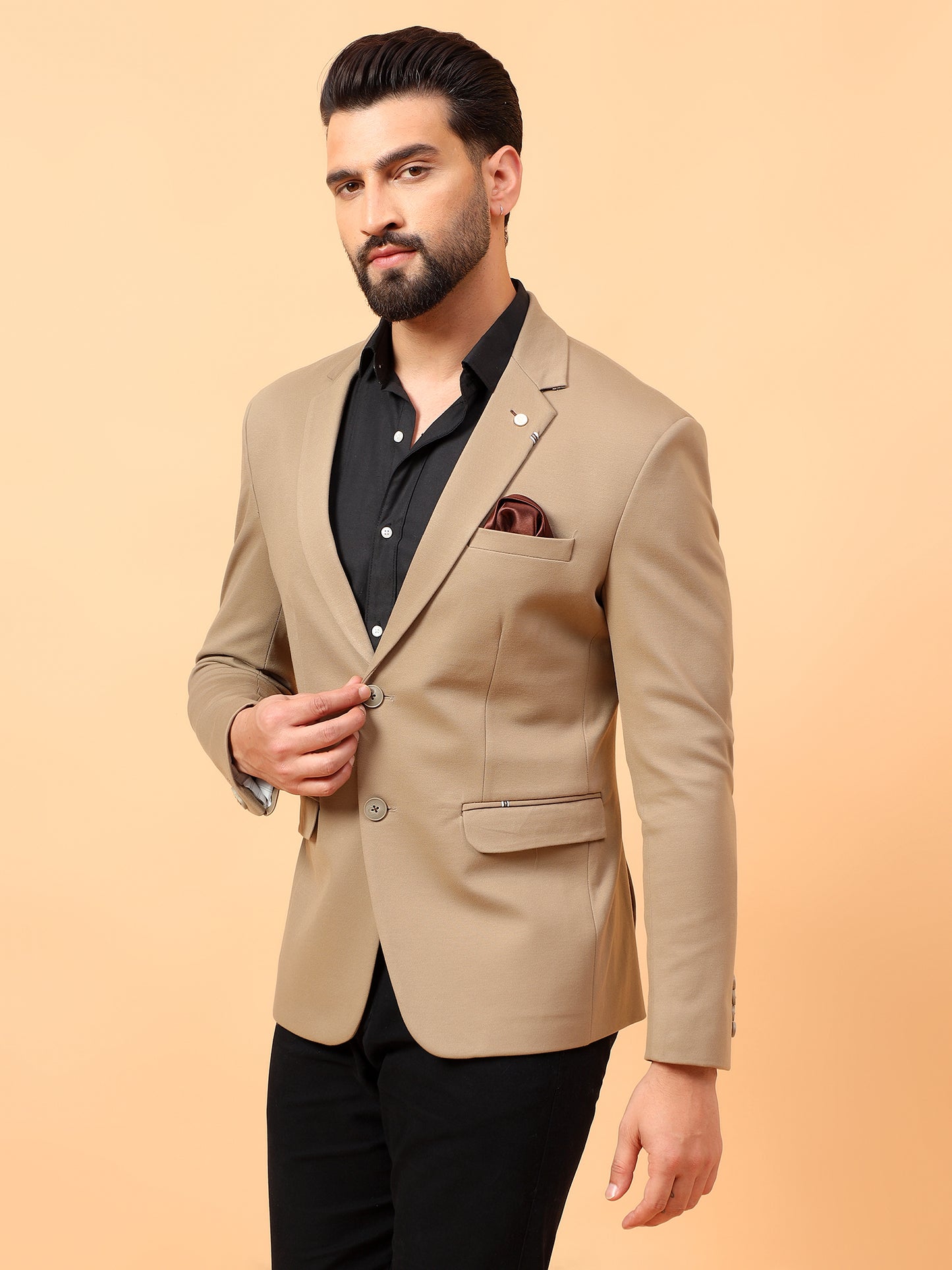 Stylish Dark Beige Blazer