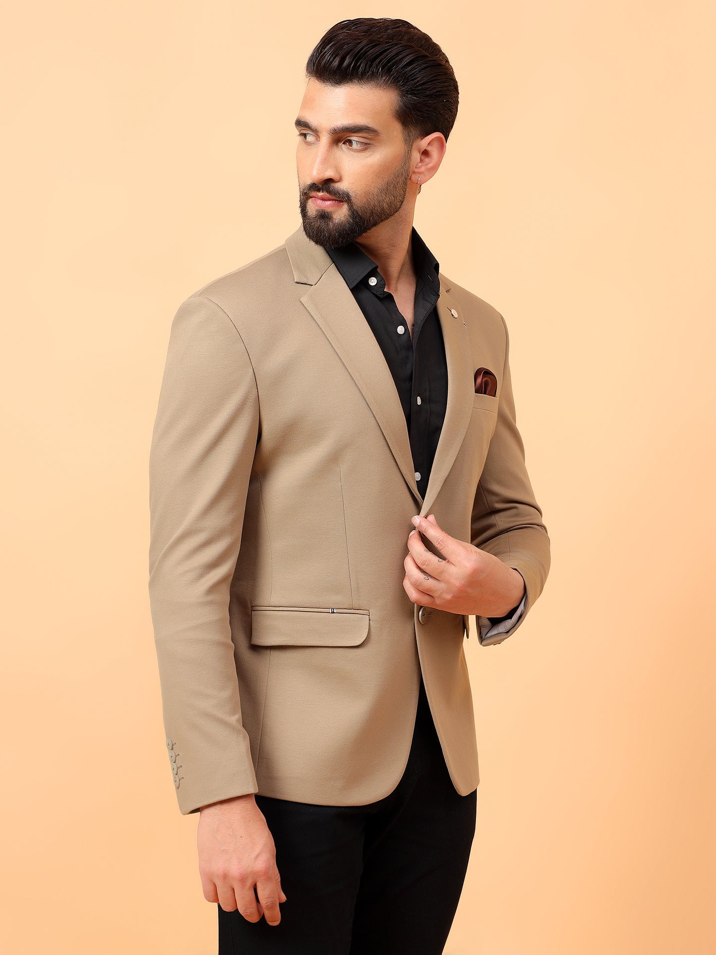 Stylish Dark Beige Blazer