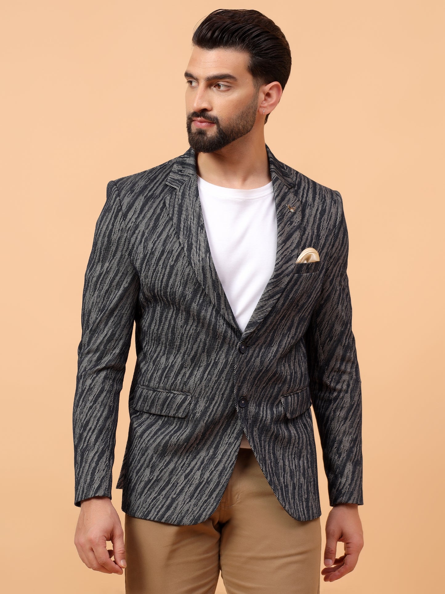 Black & White Printed Blazer