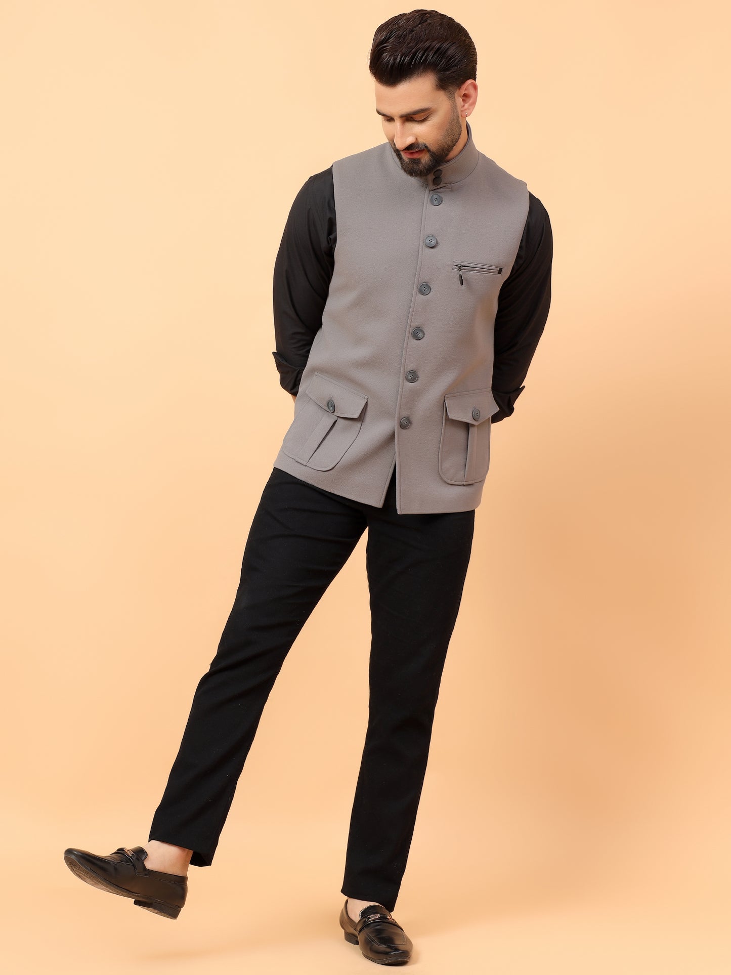 Elegant Grey Waistcoat