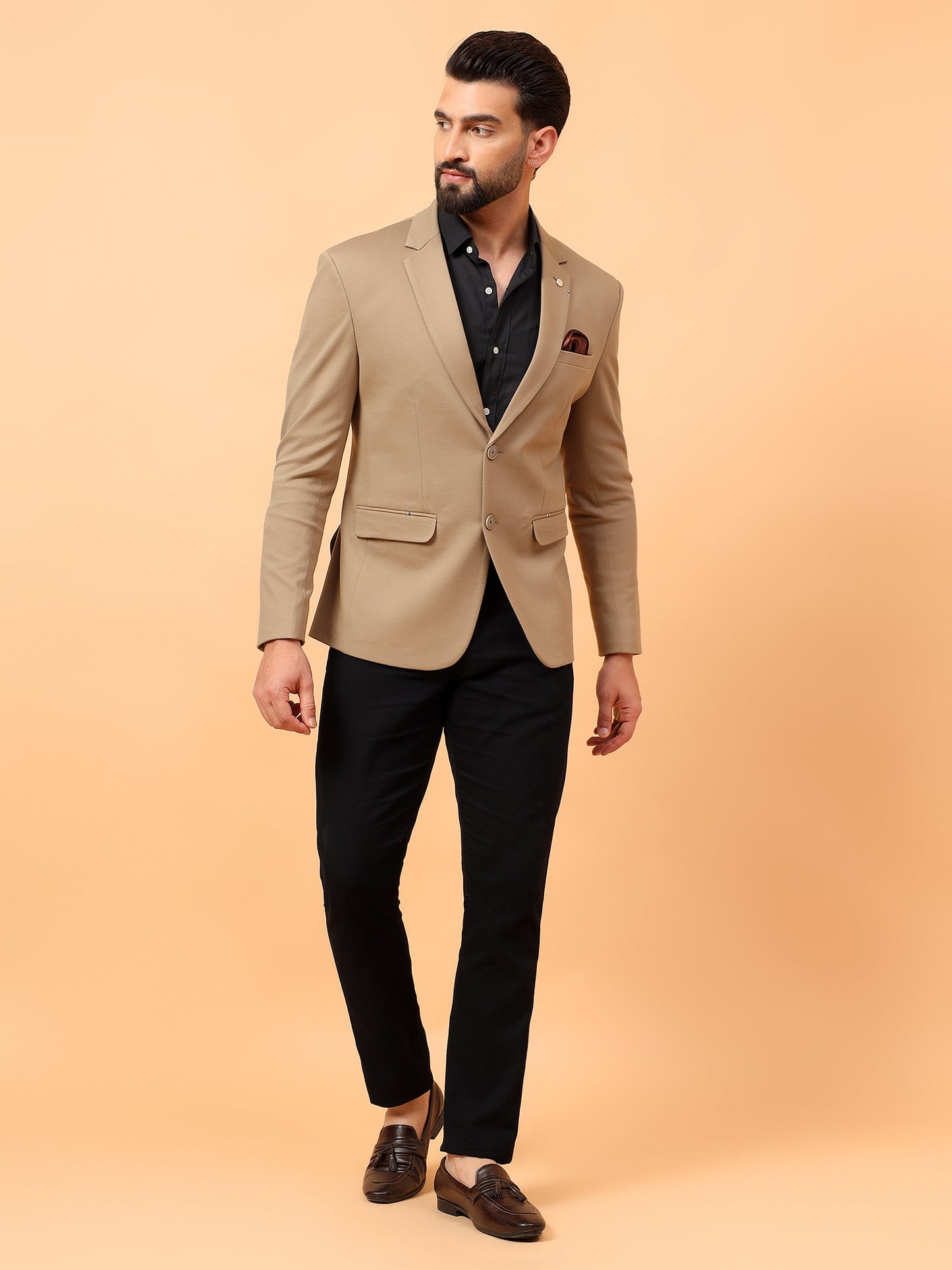 Stylish Dark Beige Blazer