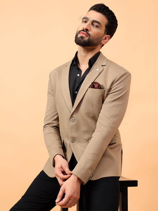Stylish Dark Beige Blazer