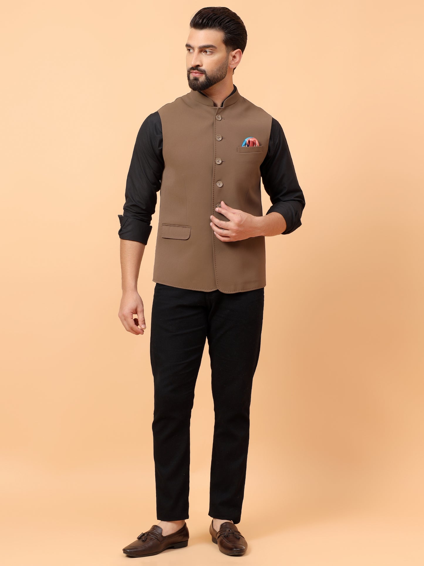 Dark Beige Waistcoat
