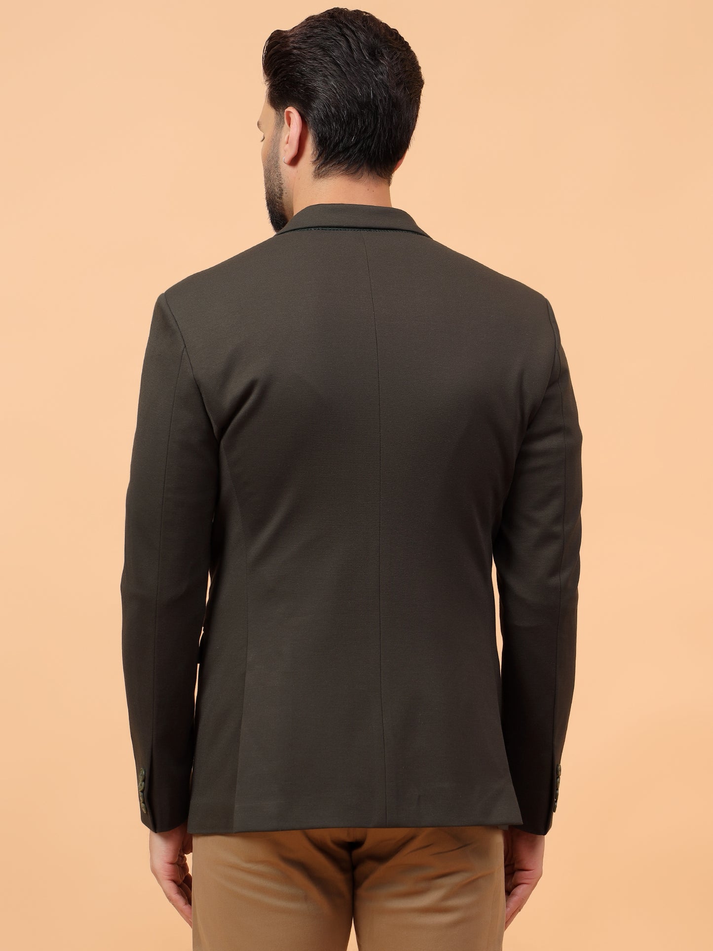 Polycotton Olive Green Blazer