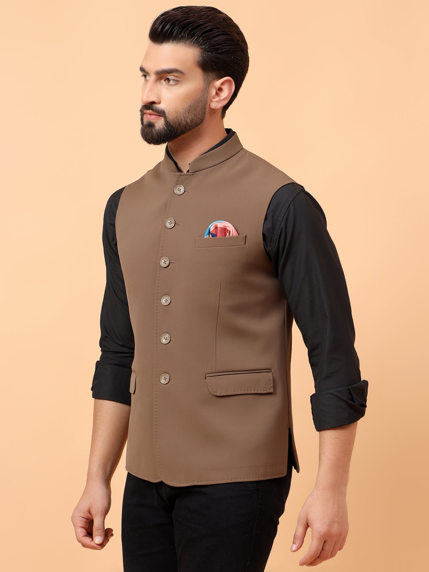 Dark Beige Waistcoat