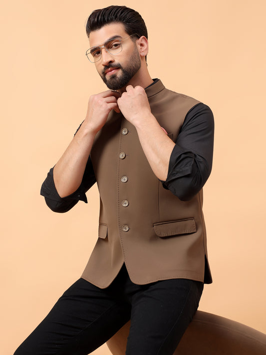 Dark Beige Waistcoat