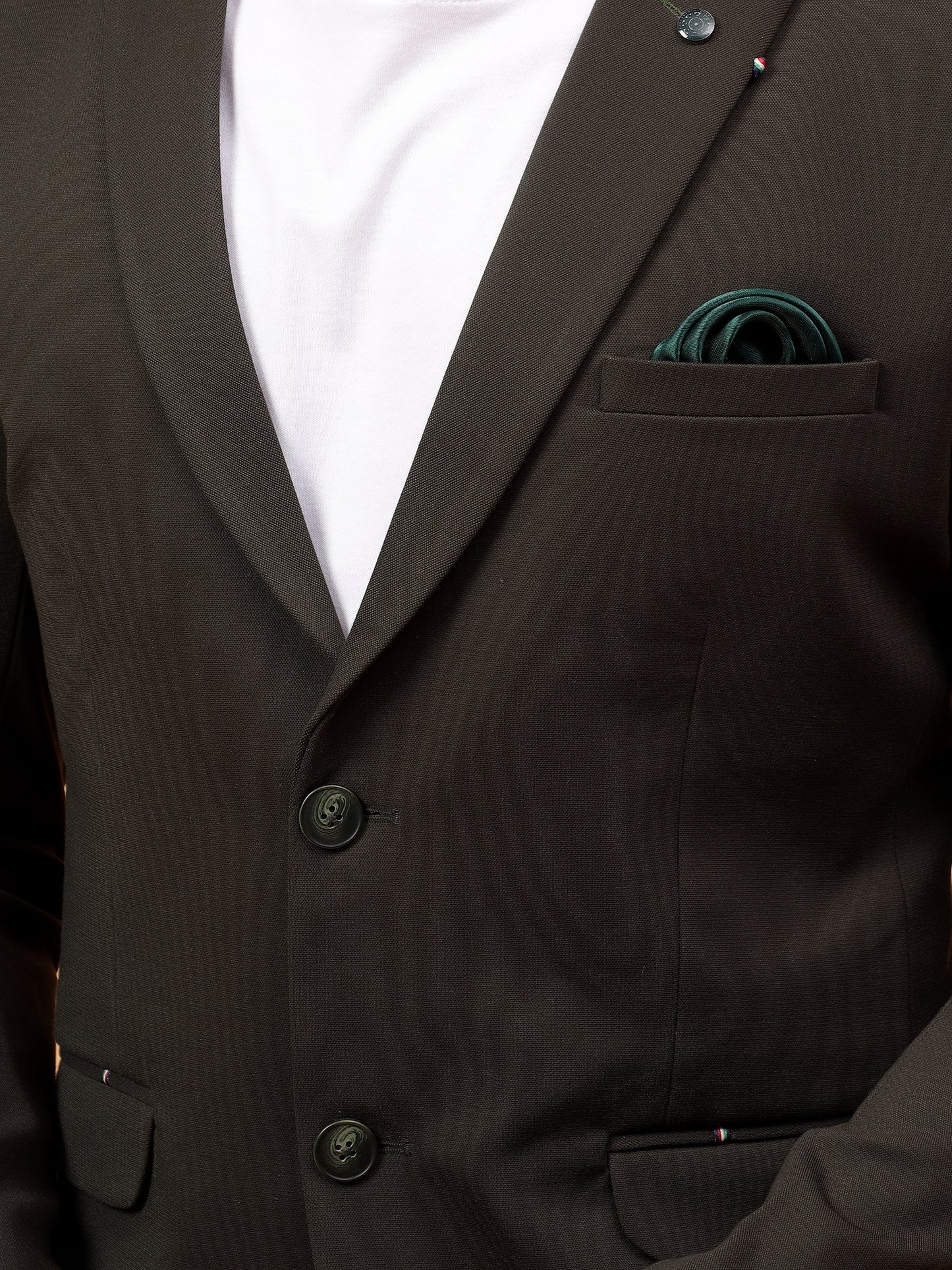 Polycotton Olive Green Blazer
