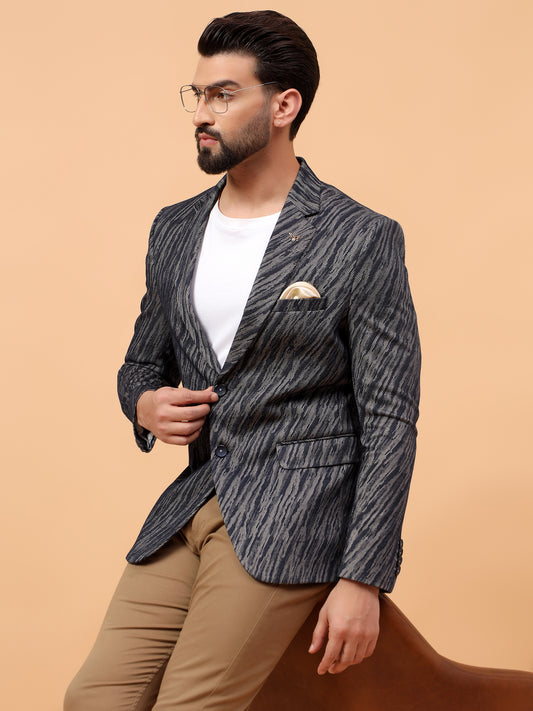 Black & White Printed Blazer