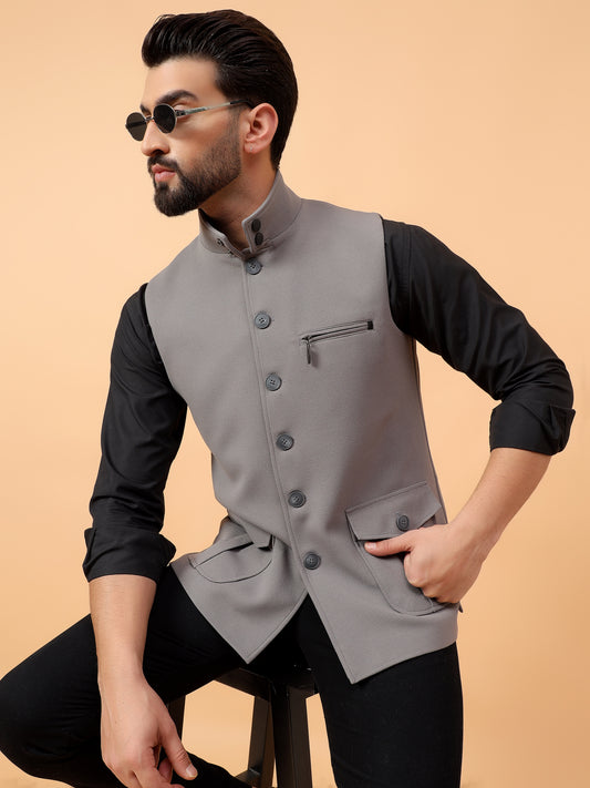 Elegant Grey Waistcoat