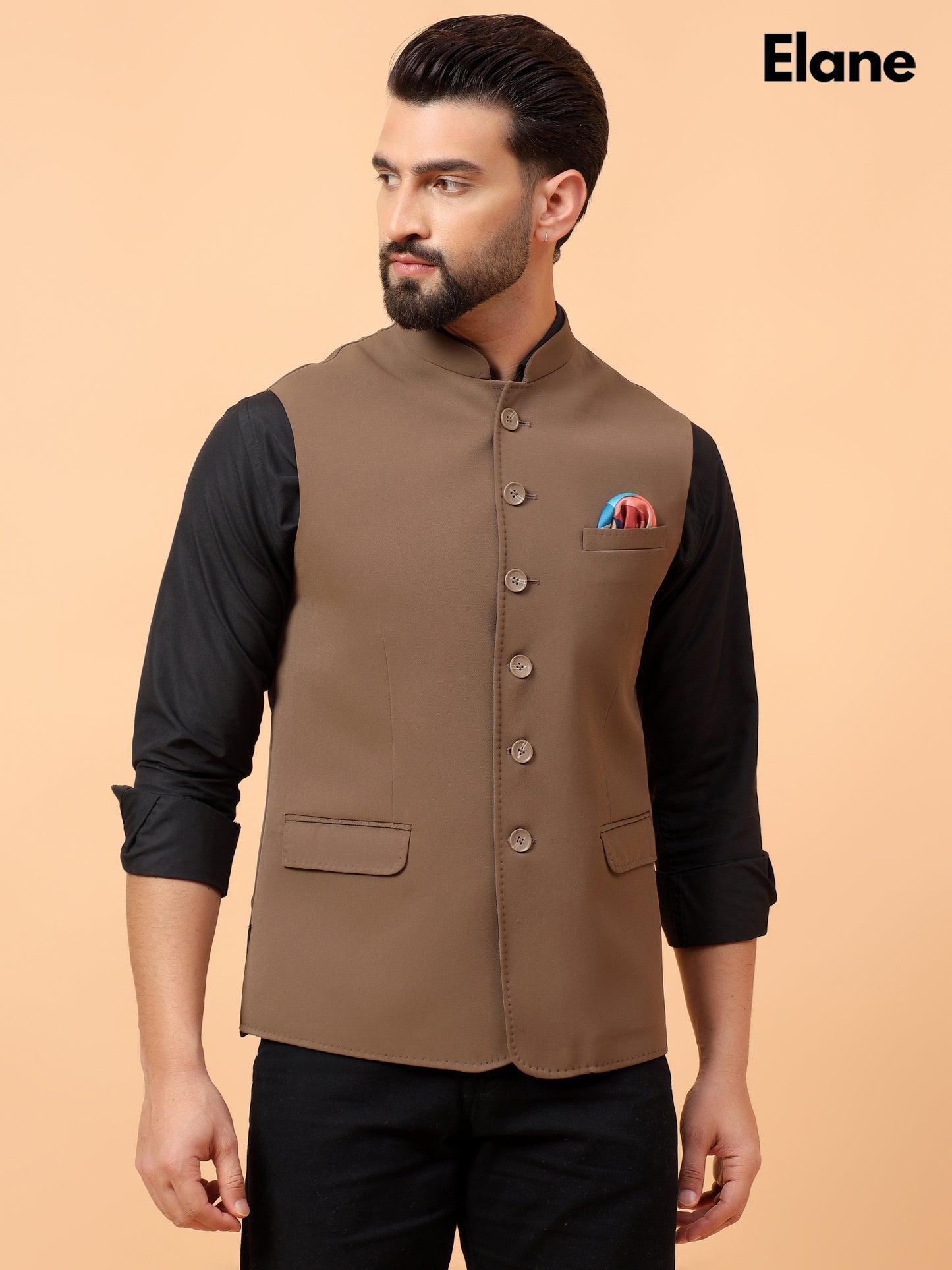 Dark Beige Waistcoat